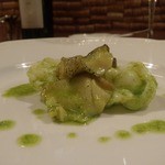 f - ツブ貝バジル風味・・。