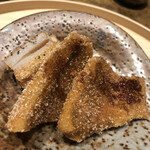 温石 - 喉黒と蓮根のアラレ揚げ