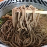 Bikkuri Udon - ふわっふわ。
                        
                        コレですわ。
                        
                        勿論蕎麦はやっぱり十割が好き。
                        
                        でもね、このふわっふわ蕎麦も美味いのよ
                        
                        
                        汁はうどんと同じ。なので卓上の醤油で辛く黒く。
                        
                        
                        
                        