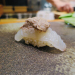 天寿し - 鯛と鯛の肝