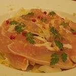 豚玉 - 鶏ムネ肉のタタキ