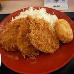Katsuya - ヒレカツ定食とカニクリームコロッケ