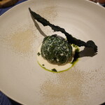 ル クーリュズ - 都築ポークのキャベツ包み、黒キャベツのソース、焼いたキャベツ