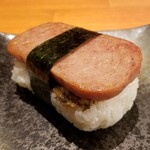 麺屋 六感堂 - 蕗の薹味噌のスパムおにぎり