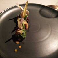 クラフタル - 鹿肉パテと山菜のサラダ。シャルキュトルは まだまだって感じかな。