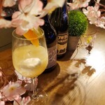 For bal meat - 桜×日本酒　カクテル