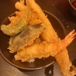 Tempura Baru Akimitsu - 「天丼すみれ」1600円