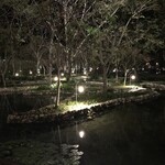 HOSHINOYA Guguan - 夜の露天風呂