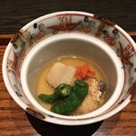 HOSHINOYA Guguan - 唐墨餅と茄子の揚げ煮
