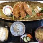 わらべ菜魚洞 - アジフライと定食セット