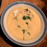 酒とめし 開放弦 - 梅茶碗蒸し