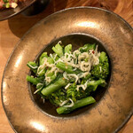 酒とめし 開放弦 - 菜の花のアーリオオーリオ