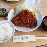 有の実 - 厚切りロースカツ定食　1500円