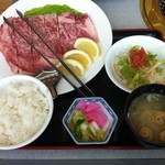 山形牛ステーキ＆焼肉 かかし - 山形牛A5サーロインステーキ３００ｇ　ごはんセット