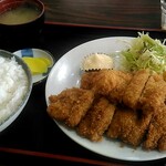 Minato Shokudou - チキンカツ定食750円。