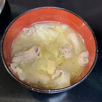 熊八 - 突出し(味噌汁)