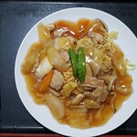 江別天然温泉 湯の花 - あんかけ焼きそば(700円)です。