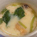 玉寿司 - 玉寿司 ＠北葛西 ランチ 海鮮丼 に付く茶碗蒸し
