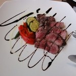 トラットリア・アルベロ - オーストラリア産牛フィレ肉のフライパン焼き・バルサミコソース