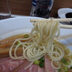 中華そば さわ - この麺の相性は抜群