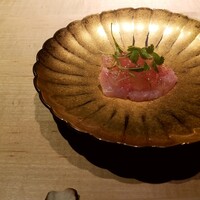 TTOAHISU - 金目鯛、フルーツトマトのジュレ　マイクロコリアンダー