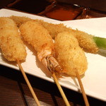 Sembaokamikouji - 【串かつ　関】菜種油100％で揚げるので、口当たりが軽いのが特徴です