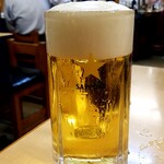 鳥千 - 生ビール：550円