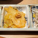 東京850食堂/酒場 - しらすおろし麹正油・牛蒡マヨサラダ麹和え・キャベツピリ辛金山寺麹入り