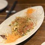 豊栄 - 金目鯛と新玉ねぎのサラダ