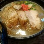 麺屋松三 - 塩トンコツチャーシュー(大)