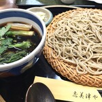 Shimizuya - 山菜せいろ x 粗挽きそば。