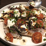 ダ ユウキ - 前菜:あぶりサバのマリネ　リコッタチーズとバルサミコ