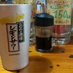 立ち飲み居酒屋 ドラム缶 - こだわりレモンサワー（350円）