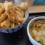 Santen - グランドスラム天丼、うどんセット