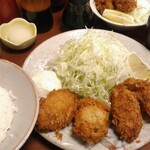 卯作 - カキフライ定食