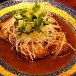 だいこんの花 - まぐろホホ肉のステーキ。