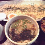 塩つけめん(750円)＋日替ミニ丼(150円)