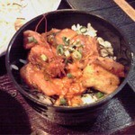 日替りミニ丼(豚キムチ)アップ！