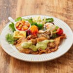 ヤマトポークを使った　豚生姜焼きランチ