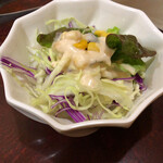 Yamashita Shokudou - サラダ。ドレッシングの酸味がちょうど良い。
