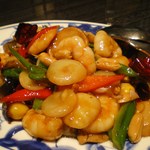 陳麻婆豆腐 - 芝エビトウガラシ炒め