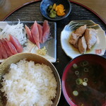 Maruuoshokudou - もどりかつお定食。1,000円