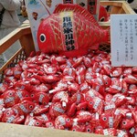 Nakaichi Honten - 氷川神社名物。釣竿で吊り上げます、おみくじ