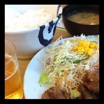 松屋 - ダブルステーキ定食