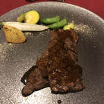 リゾートイン・ボヌール - ミディアムで、とても、良い焼き具合でした