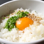 Delicious soup and egg-cooked rice