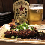 いさおや - 背肝とサッポロラガー赤星