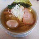 青森中華そば オールウェイズ - 塩煮干し中華そば(味玉入り) 麺大盛