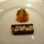 レストラン コバヤシ - フォアグラ・海老芋のシェリーヴィネガー風味ジュレ