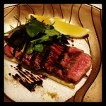 piccole lampare & rooftop Sky Bar - 牛肉の。。。名前が思い出せません(´･_･`)が、お肉がやわらかくて、バルサミコ酢のソースが優しくてとてもおいしかったです。